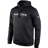 Men's Baltimore Ravens Nike KO Speed Wordmark Performance Hoodie - Black,baseball caps,new era cap wholesale,wholesale hats